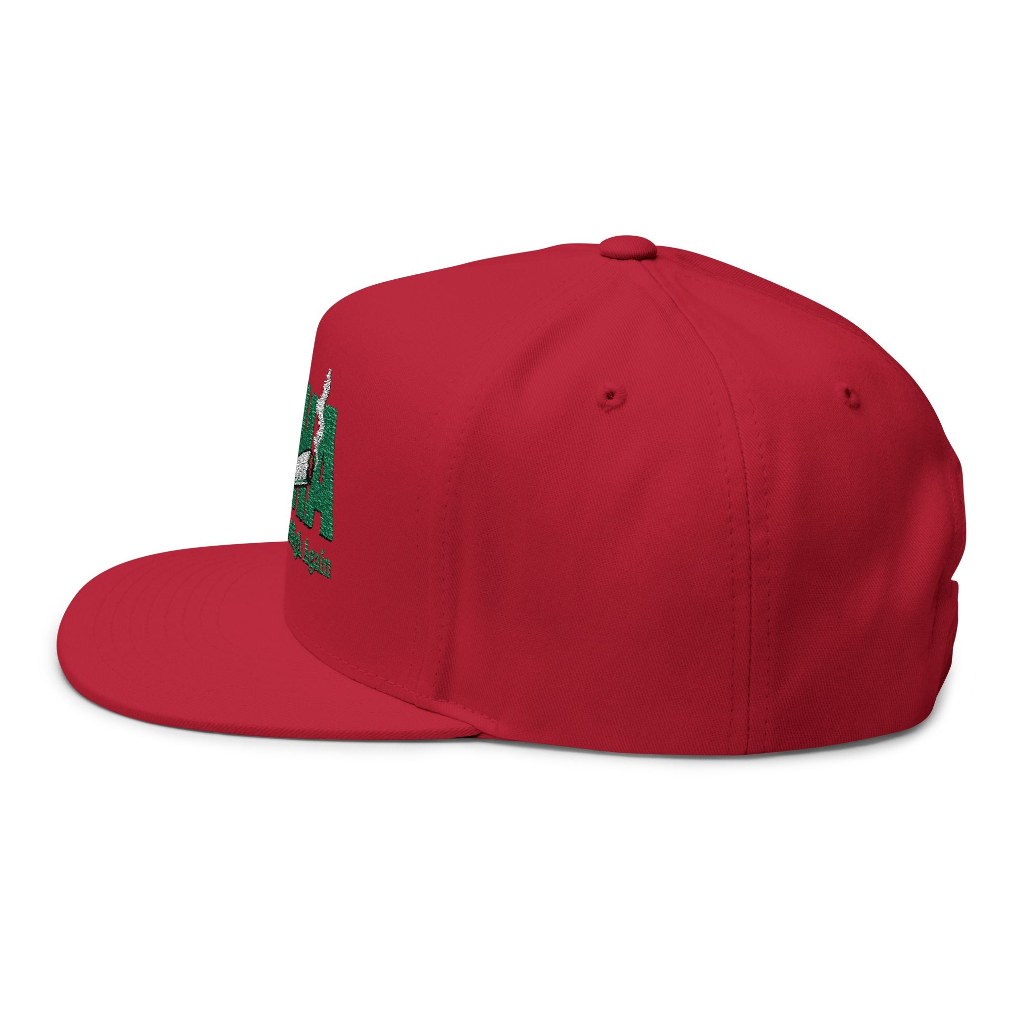 Make America High Again MAHA Embroidered Flat Bill Cap | Cannabis Leaf Joint Logo